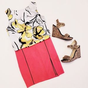 Merona sleeveless floral blouse